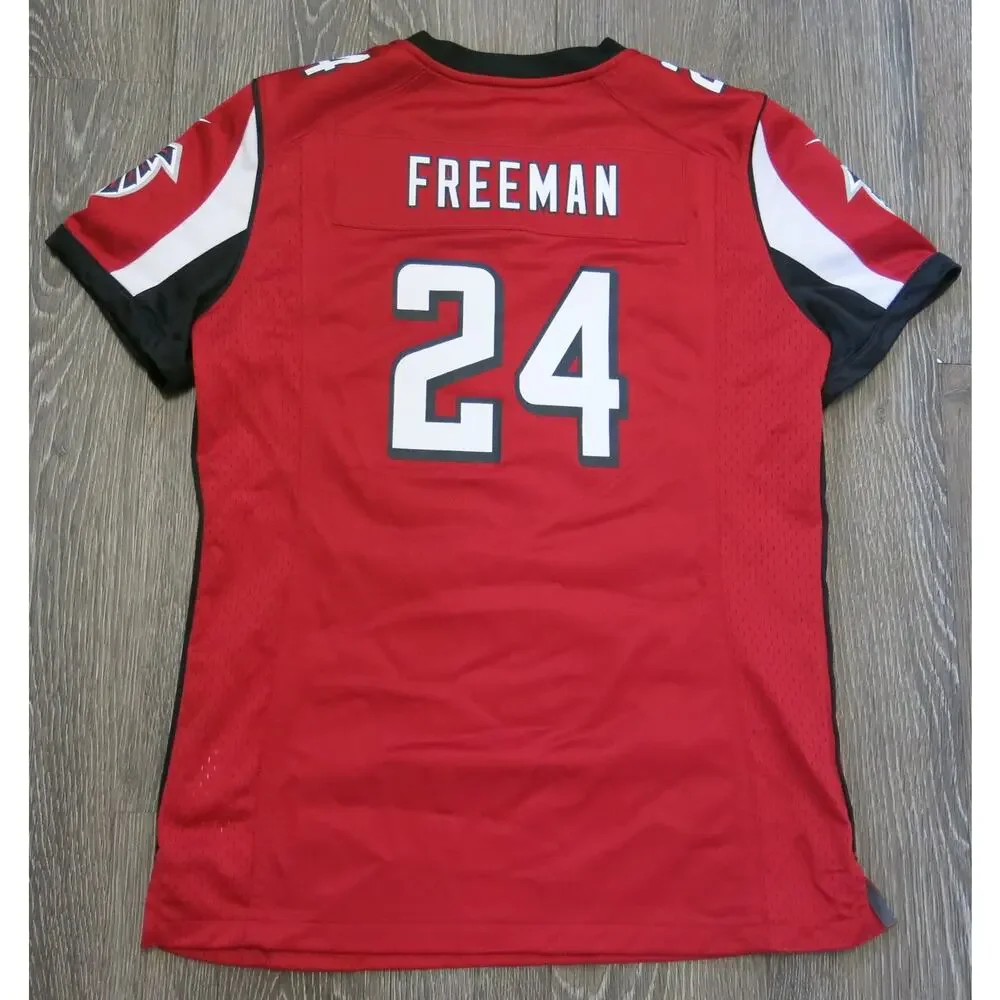 NFL NIKE Atlanta Falcons 24 Devonta Freeman Jersey Size M On Field Red Football